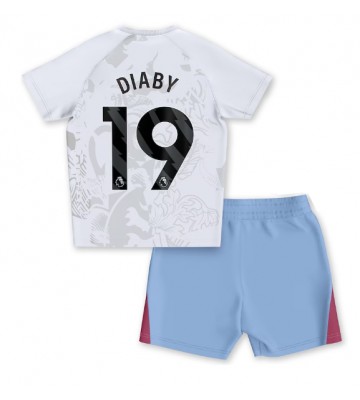 Maillot de foot Aston Villa Moussa Diaby #19 Extérieur enfant 2023-24 Manches Courte (+ pantalon court)